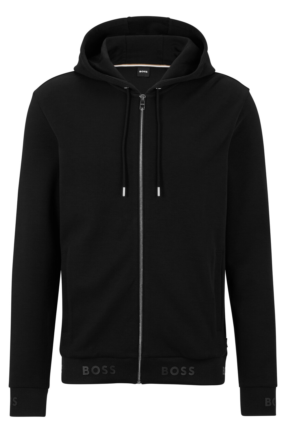 

Толстовка Hugo Boss Cotton-blend With Logo Cuffs And Hem, черный