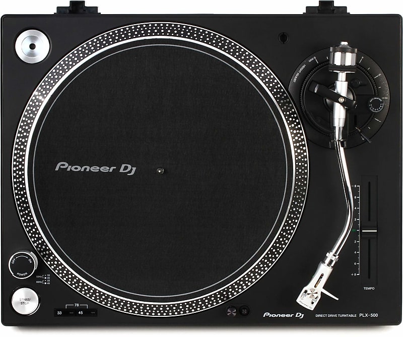 DJ проигрыватель Pioneer PLX-500-K с прямым приводом, черный PLX-500-K Direct Drive DJ Turntable unique turntable black