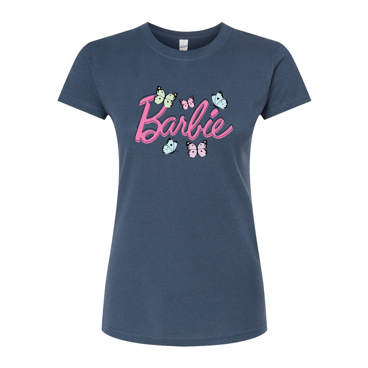 Облегающая футболка с логотипом Barbie для юниоров Licensed Character, синий классическая футболка с логотипом barbie для юниоров licensed character