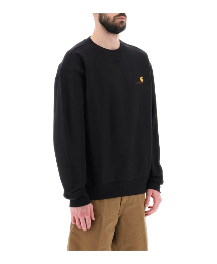 

Толстовка с круглым вырезом Script Carhartt Wip, черный