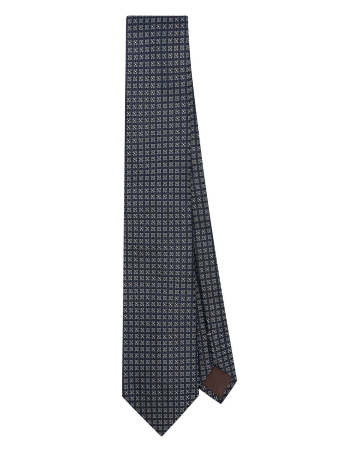 

Canali шелковый галстук с жаккардовым узором, синий