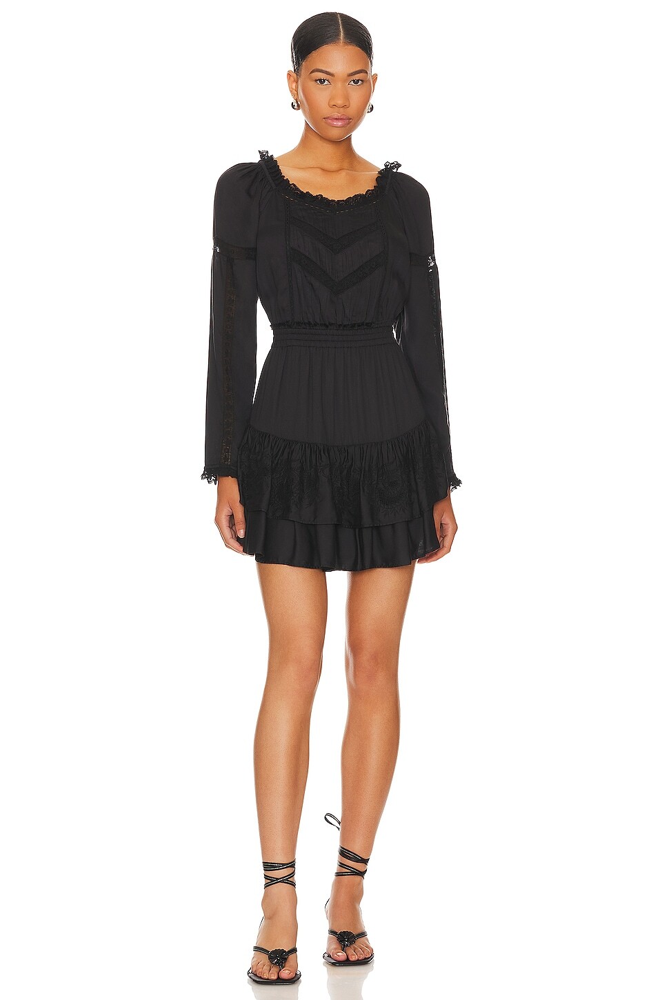 

Платье LoveShackFancy Sanaya, черный