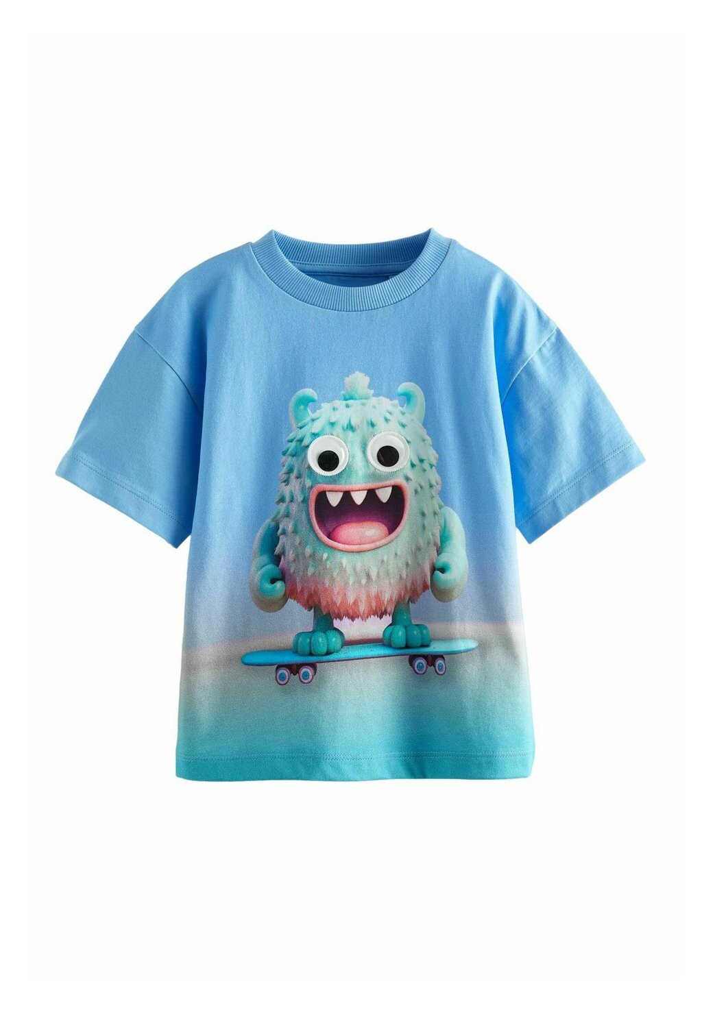 

Футболка с принтом SHORT SLEEVE CHARACTER Next, цвет blue green