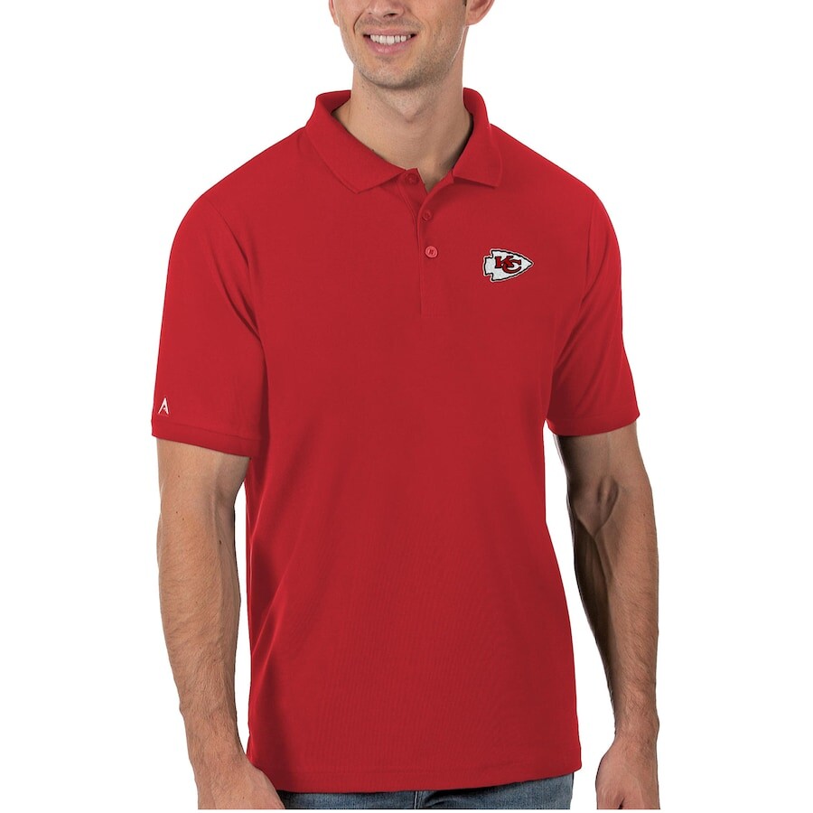 

Поло с коротким рукавом Antigua Kansas City Chiefs, красный