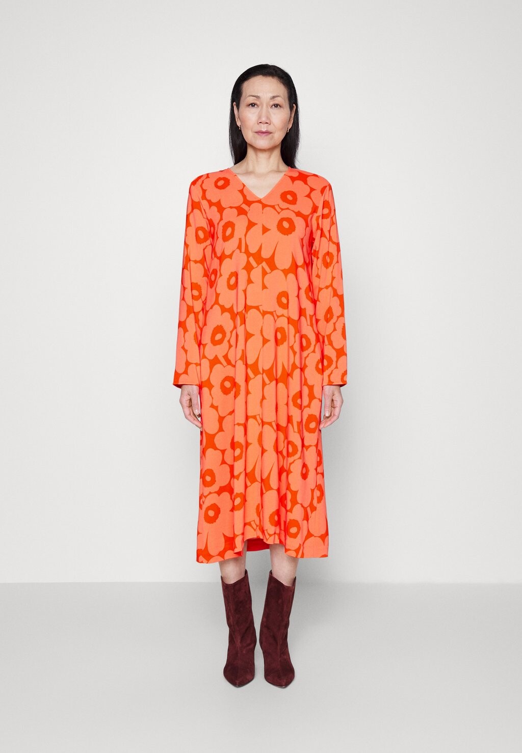 

Платье макси Marimekko, красный