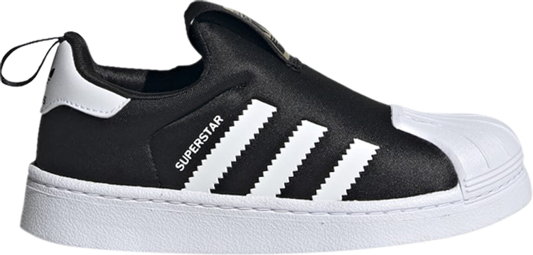 Кроссовки Adidas Superstar 360 J 'Black White', черный - фото