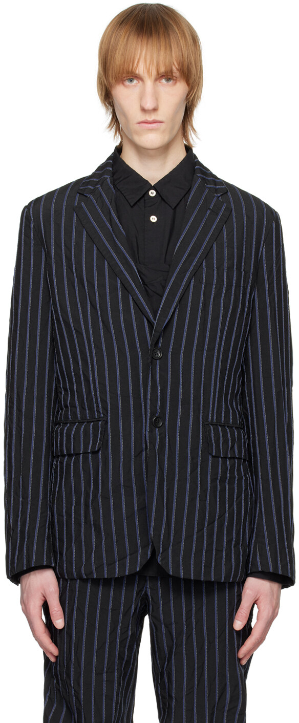 

Черный полосатый пиджак Comme des Garçons Homme Deux