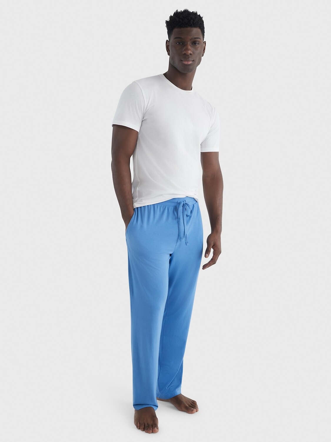 

Брюки Tommy Hilfiger essential luxe stretch, голубой