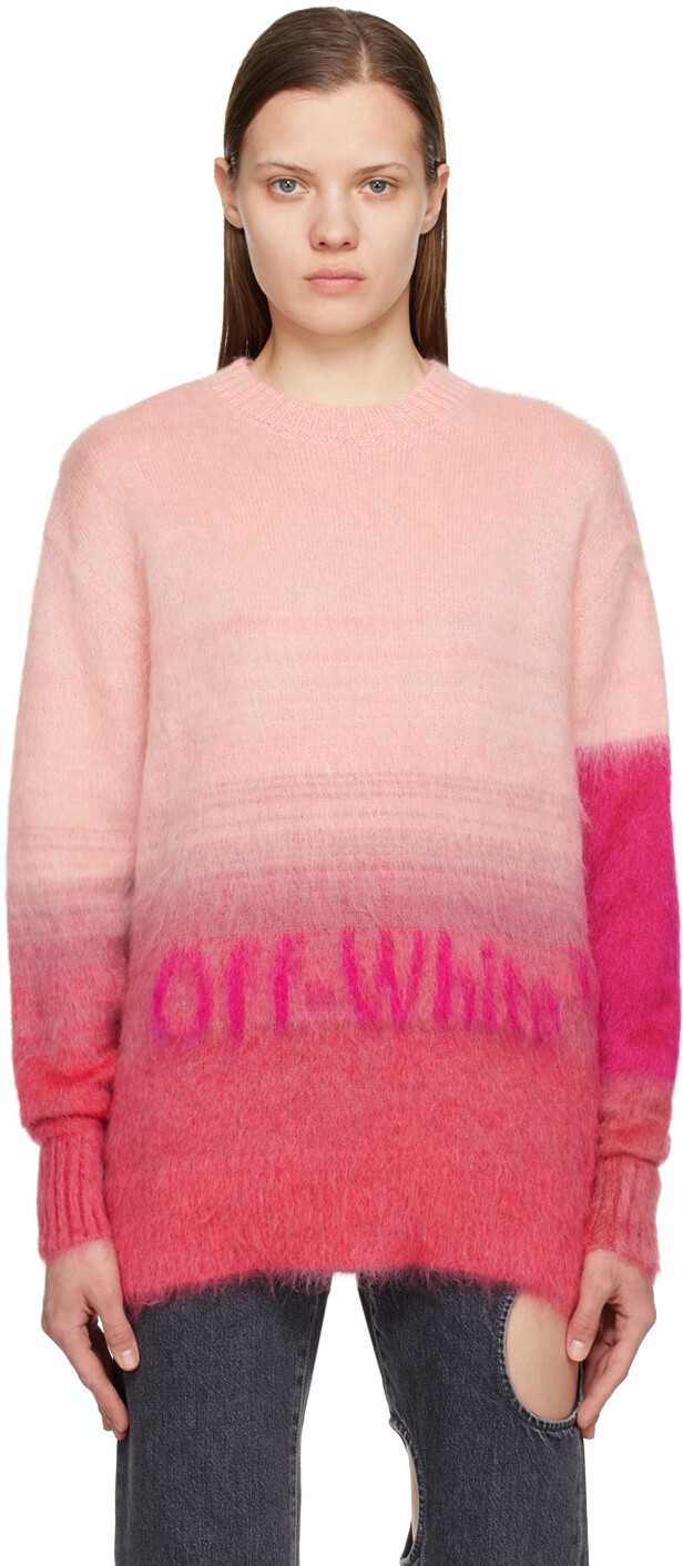 

Розовый свитер с градиентом Off-White