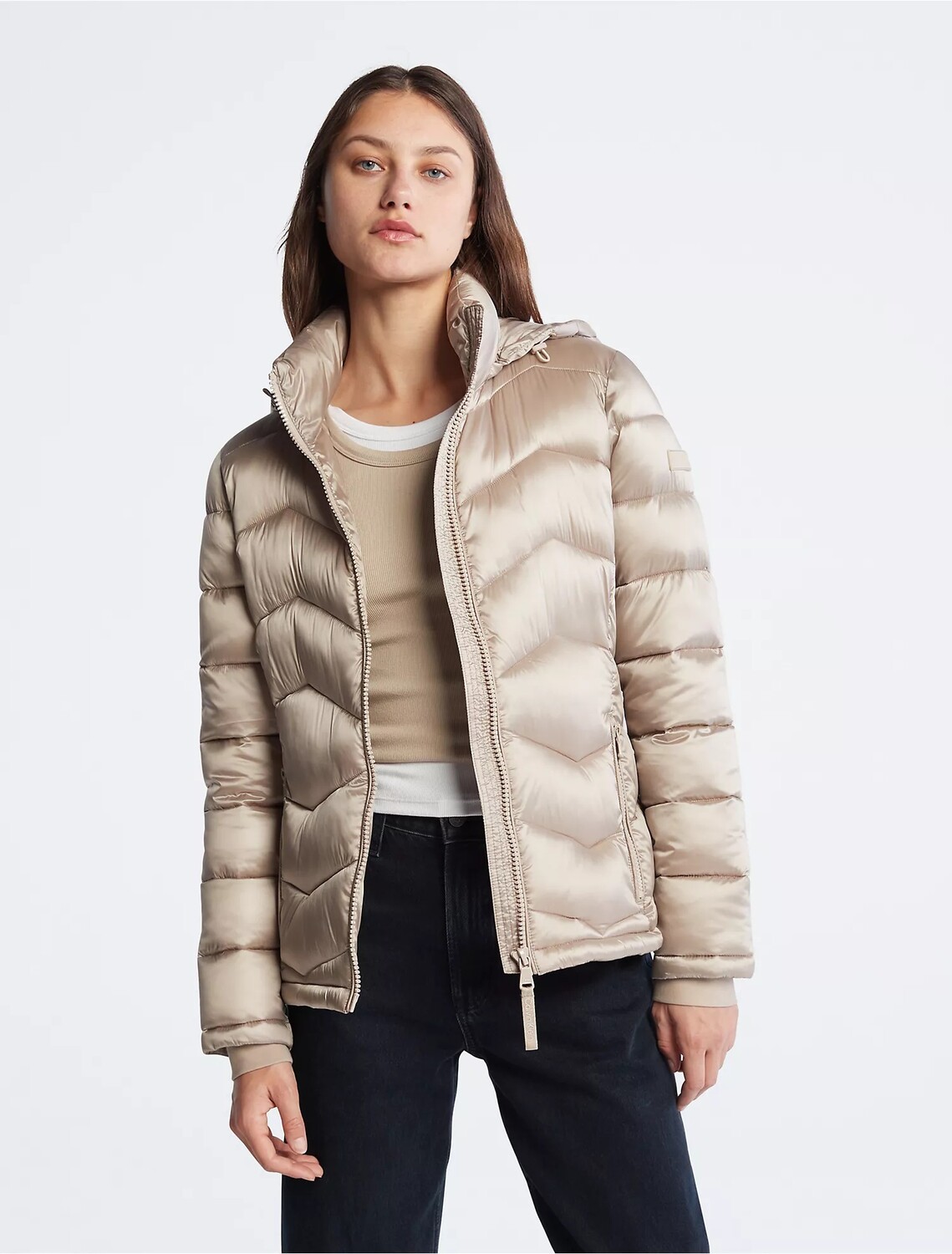 

Куртка Calvin Klein Stretch, бежевый