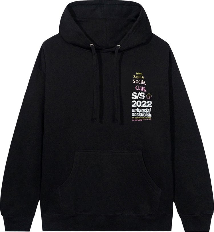 Худи Anti Social Social Club Link In Bio Hoodie 'Black', черный - фото