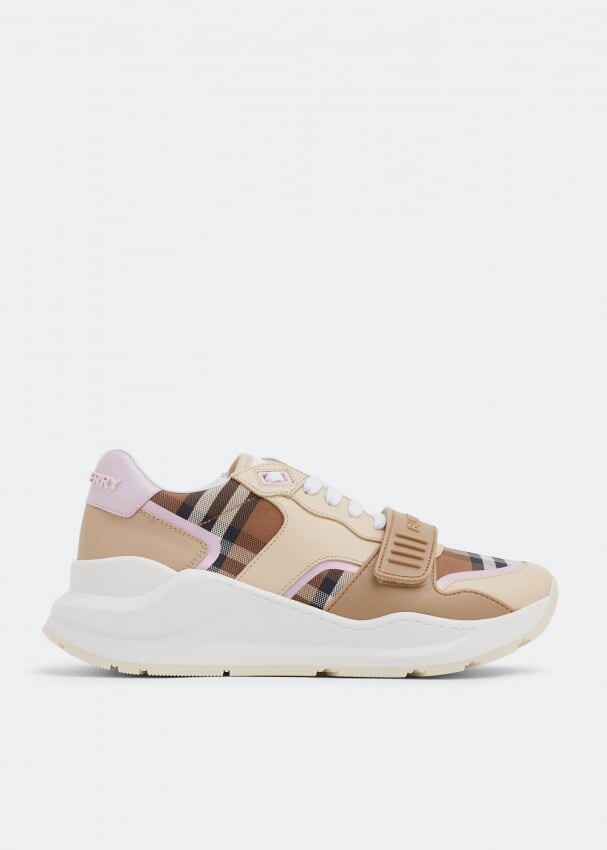 

Кроссовки BURBERRY Ramsey low-top sneakers , бежевый