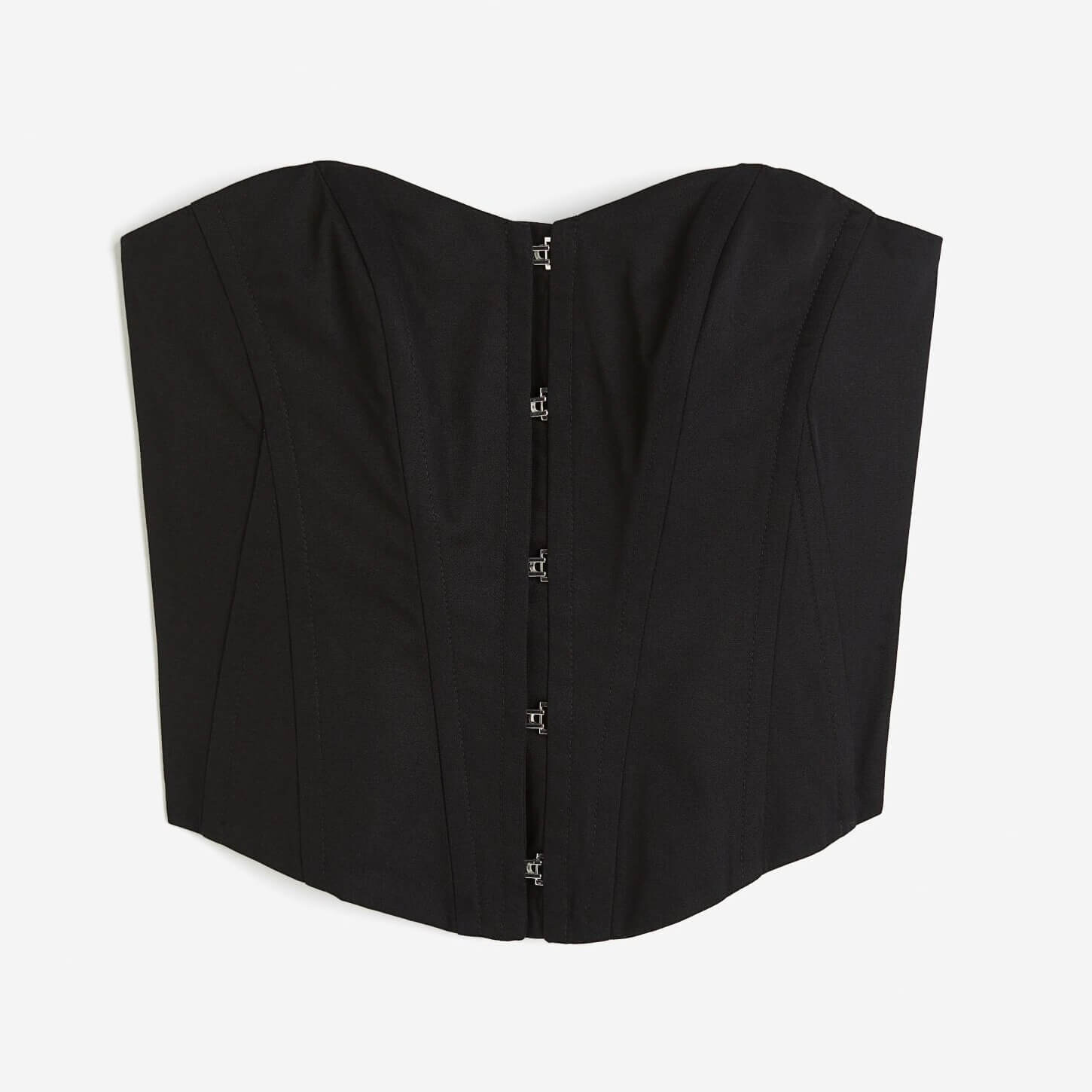 

Корсетный топ H&M Cotton, черный