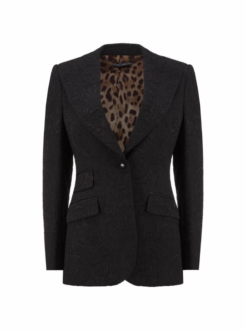 

Однобортный жаккардовый жакет Dolce&Gabbana
