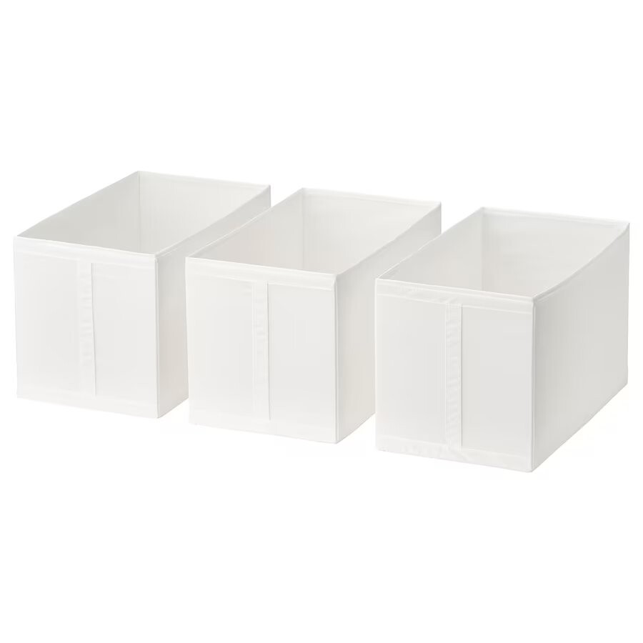 

Набор коробок Ikea Skubb 31x55, 3 предмета, белый
