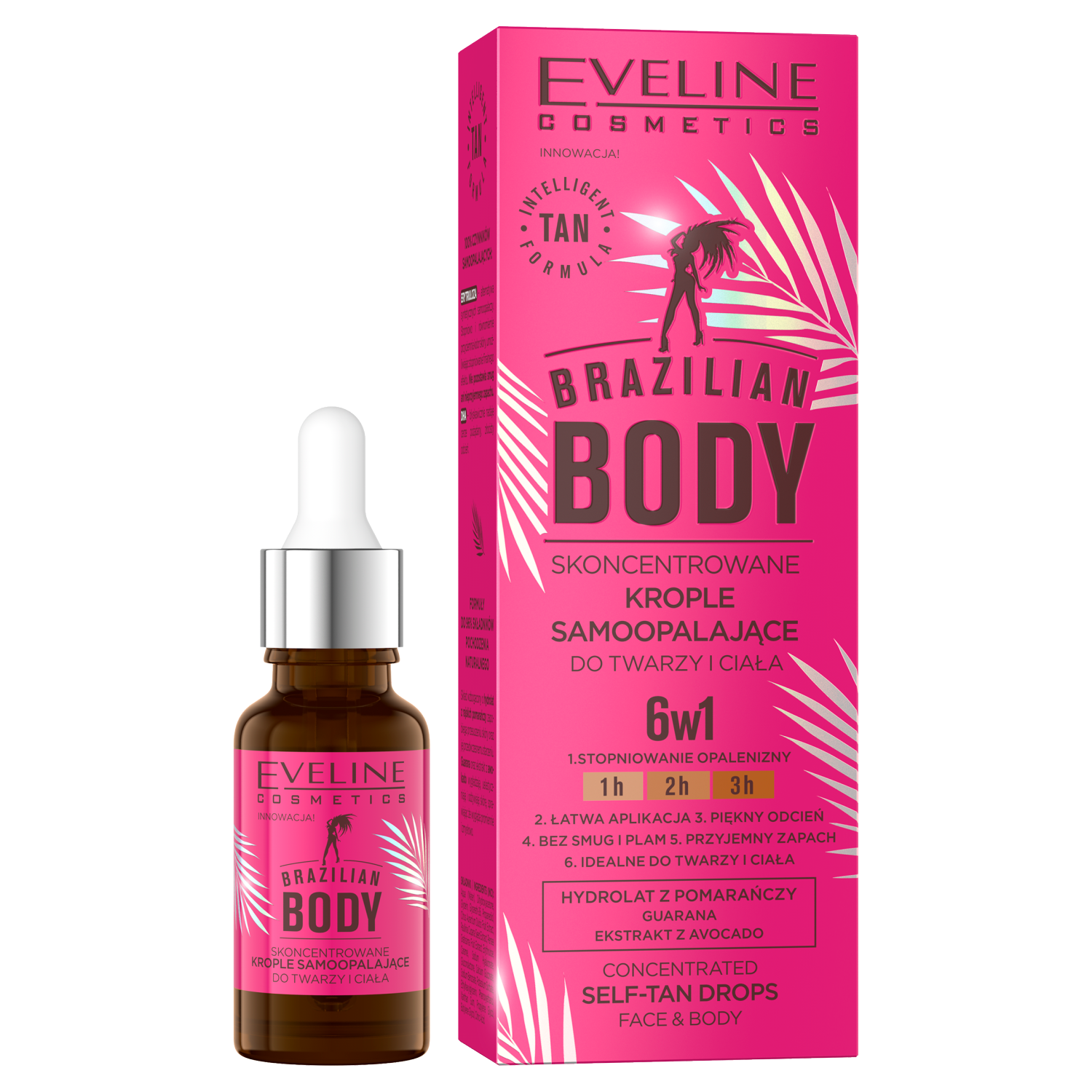 Eveline Cosmetics Brazilian Body бронзирующие капли для тела, 18 мл - фото