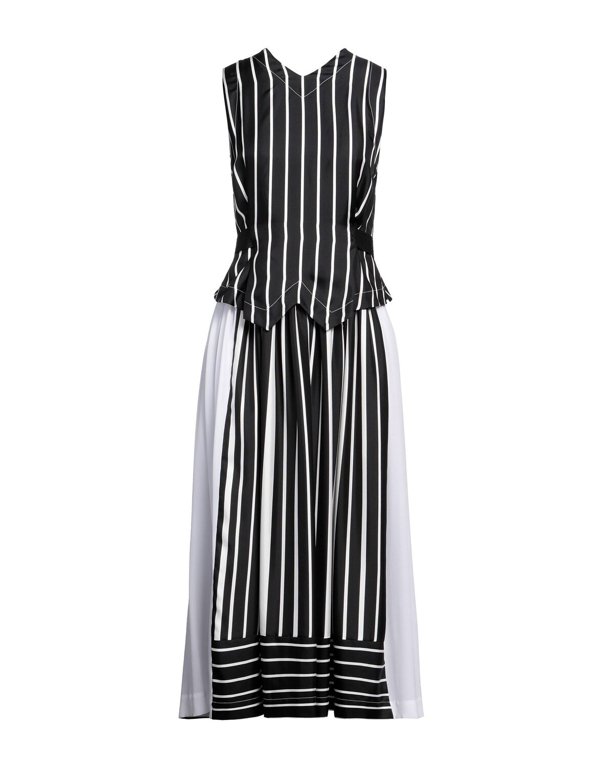 

Платье Victoria Beckham Midi, черный, белый
