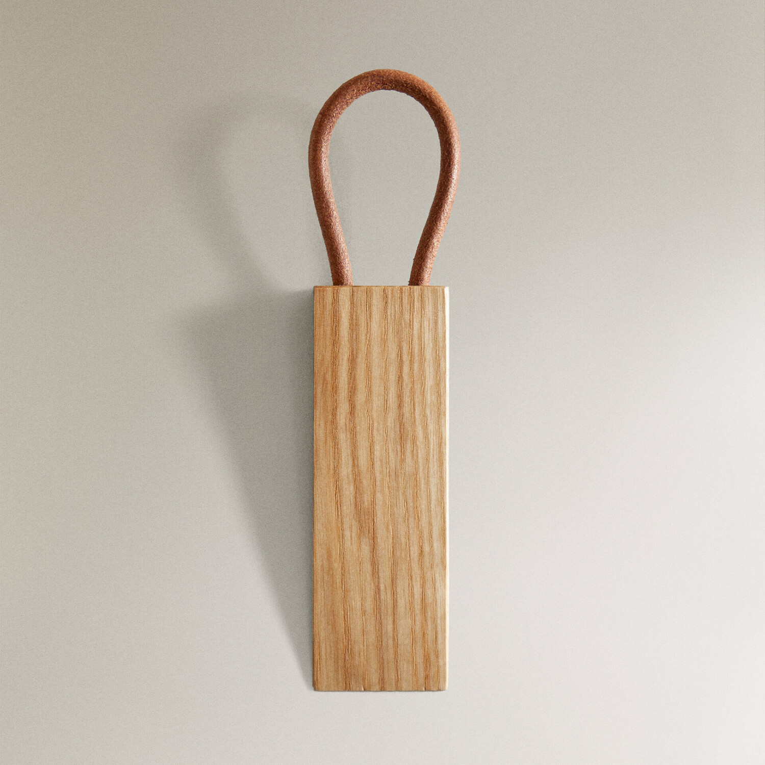 

Ограничитель для двери Zara Home Wooden Leather, коричневый