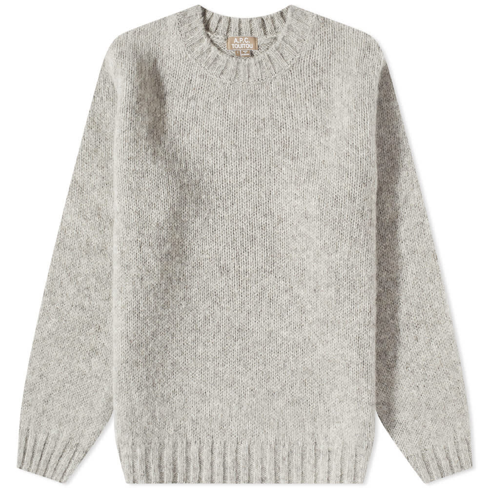 

Джемпер A.P.C. x Jean Touitou Jim Brushed Shetland Crew Knit, Серый