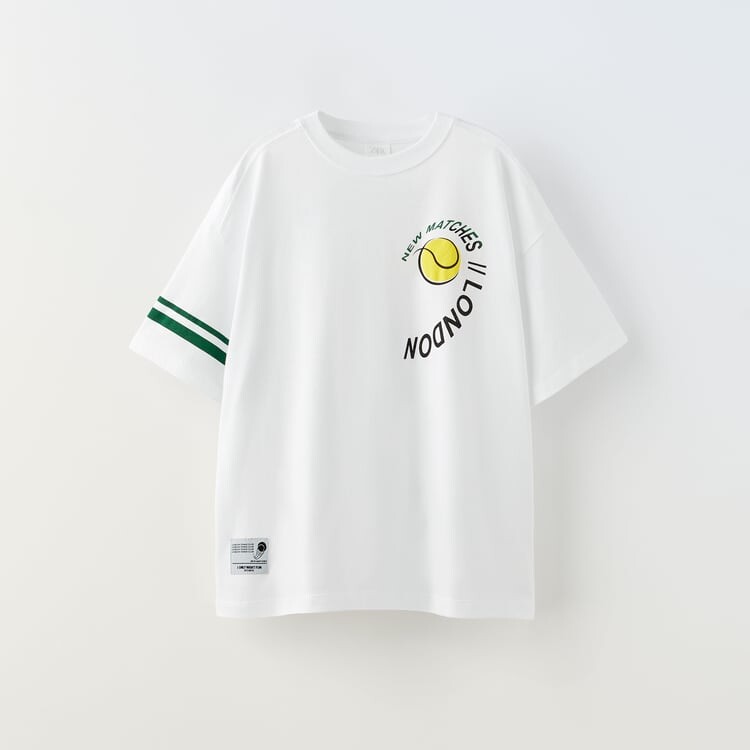 

Футболка Zara Tennis Ball, белый