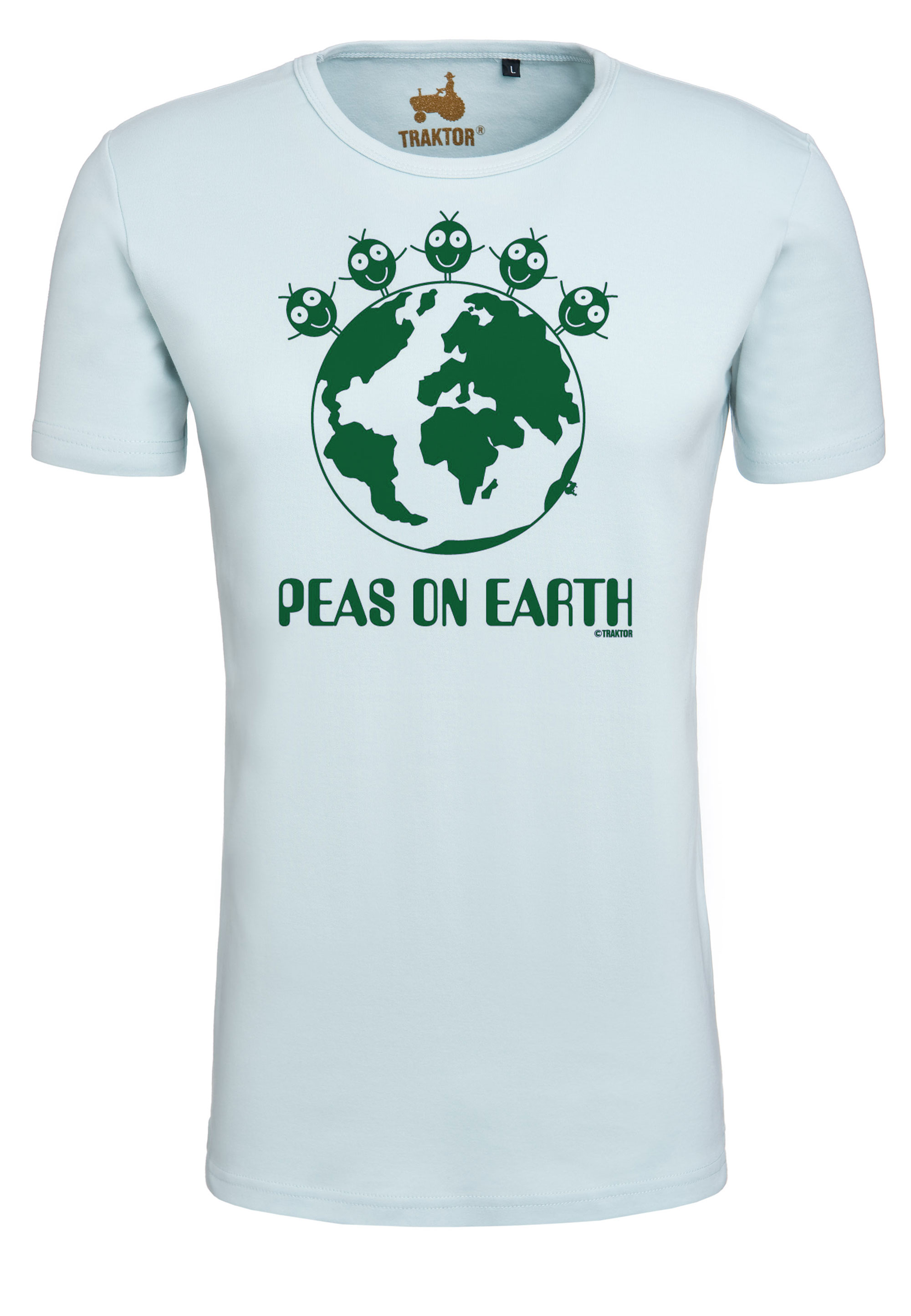 Футболка Logoshirt Peas On Earth, светло-синий