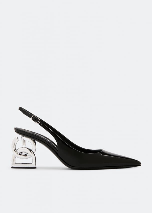 

Туфли DOLCE&GABBANA Polished slingbacks pumps, черный