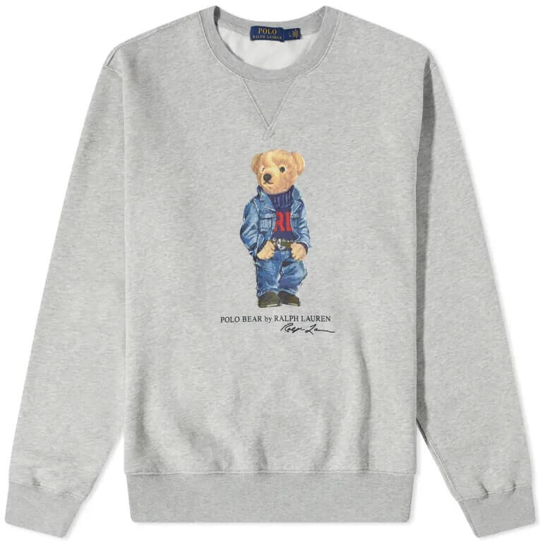 

Свитшот Polo Ralph Lauren Heritage Bear, серый