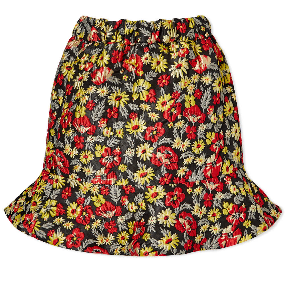 

Юбка GANNI 3D Jacquard Floral Mini Skirt