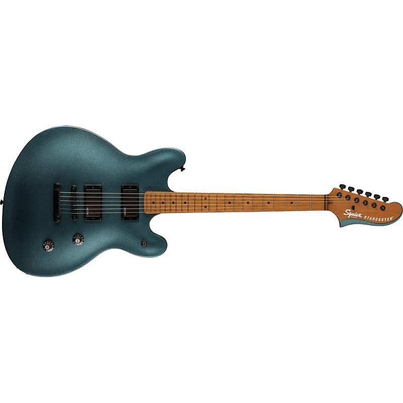 

Squier (Fender) Contemporary Active Starcaster Guitar, Maple, Gunmetal Metallic 0370471568