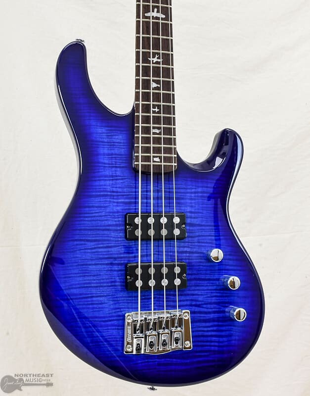 

PRS SE Kingfisher Bass Faded Blue Burst (серийный номер: 7028)