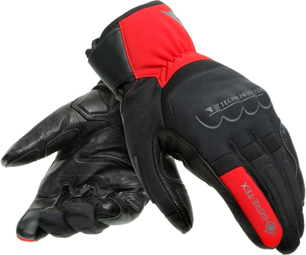 Перчатки Dainese Thunder Gore-Tex водонепроницаемые мотоциклетные, черный/красный водонепроницаемые мотоциклетные перчатки neptune orina черный красный