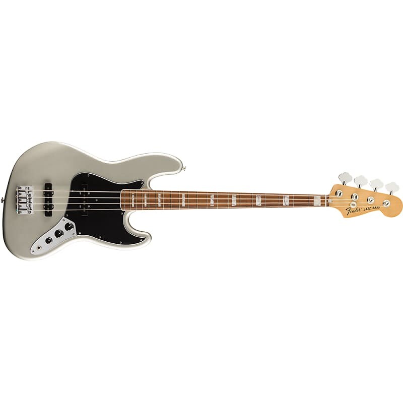 

Бас-гитара Fender Vintera '70s Jazz Bass, накладка на гриф Pau Ferro, серебро Inca