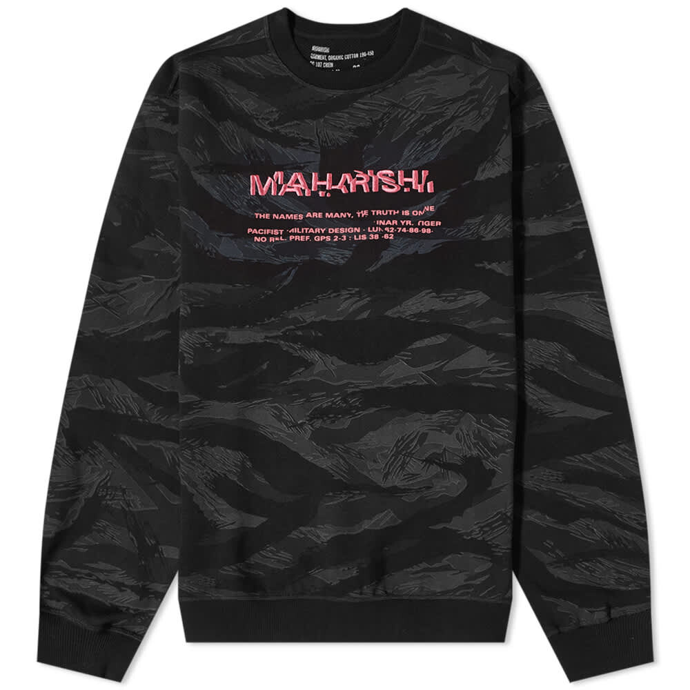

Джемпер Maharishi Camo Miltype Crew Sweat, Черный