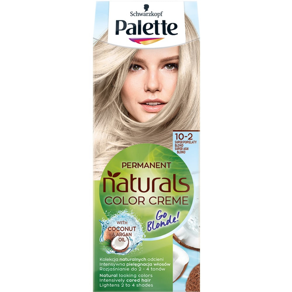 Palette Осветляющая краска для волос Permanent Naturals Color Creme Go  Blonde 219/ 10-2 Супер Пепельный Блонд – заказать с доставкой из-за рубежа  через онлайн-сервис «CDEK.Shopping»