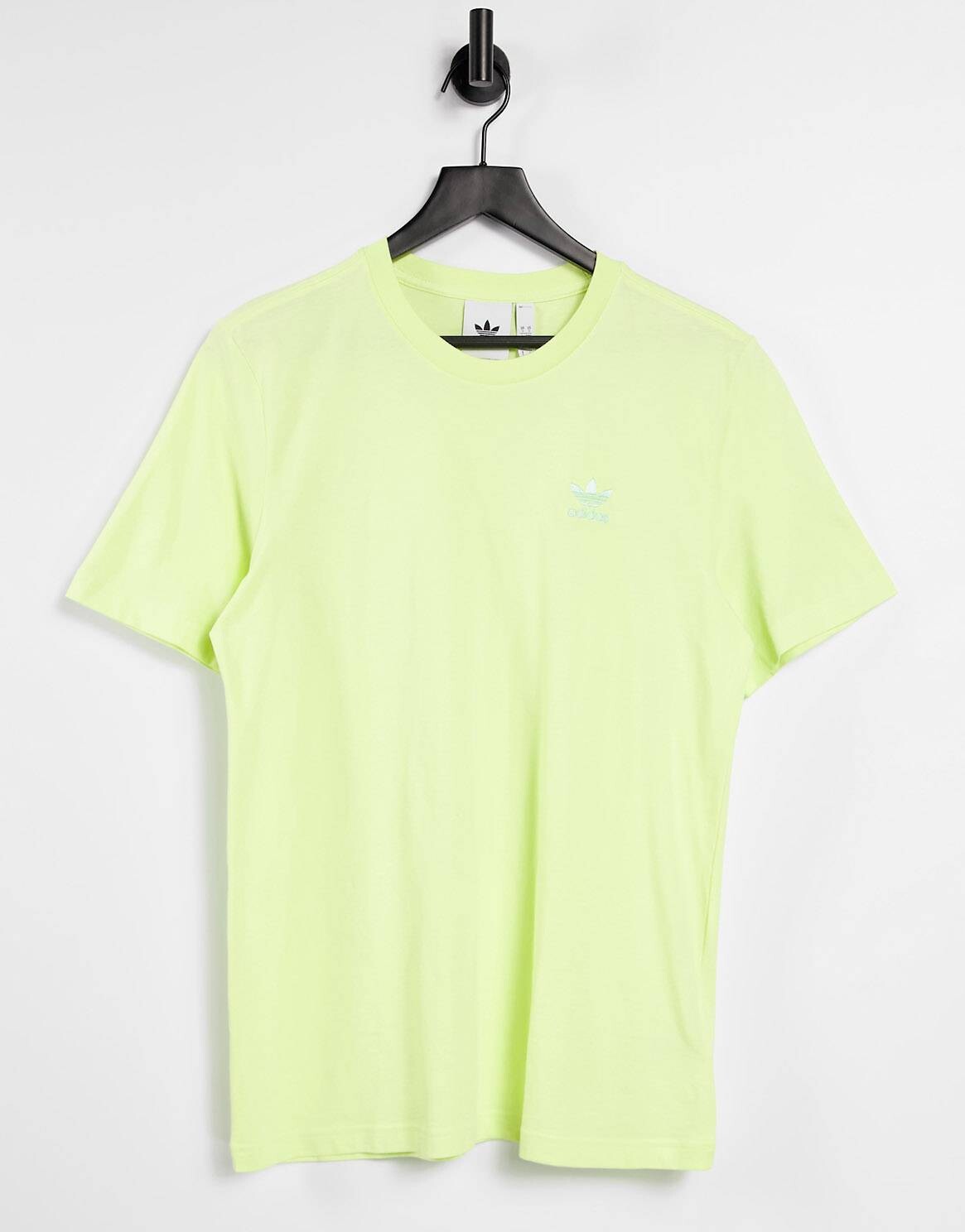 

Желтая футболка с логотипом в стиле бойфренда adidas Originals adicolor