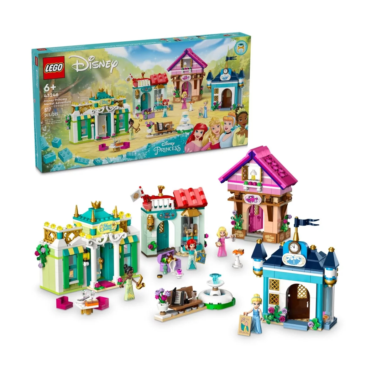 цена Конструктор Lego Disney Disney Princess Market Adventure 43246, 817 деталей