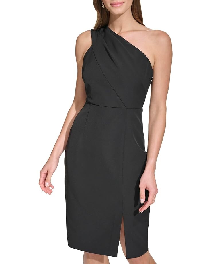

Платье Vince Camuto One Shoulder Stretch Crepe Bodycon, черный