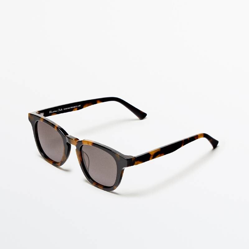 

Солнцезащитные очки Massimo Dutti Tortoiseshell Resin, коричневый