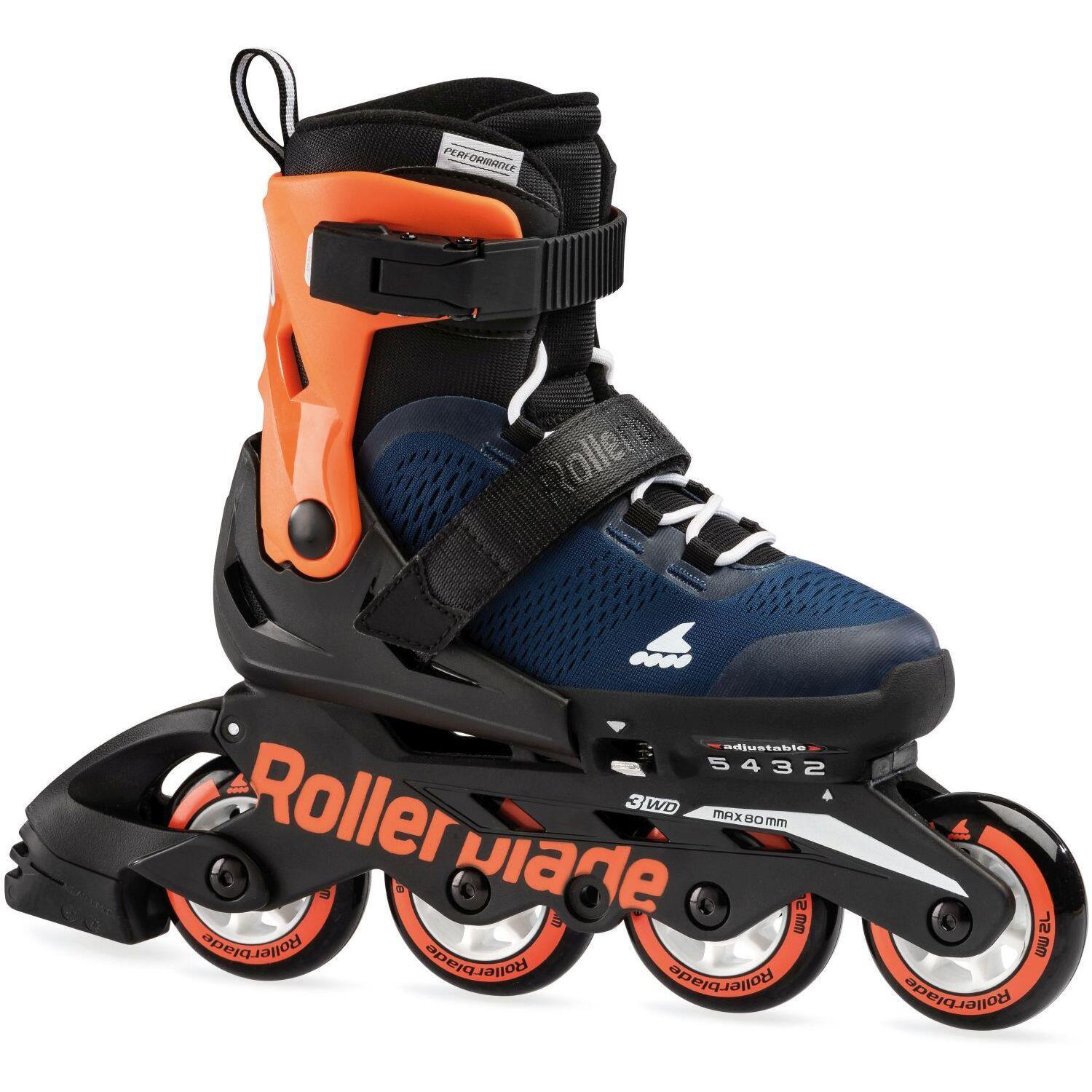 Роликовые коньки TECNICA Inline Microblade G ROLLERBLADE, синий - фото