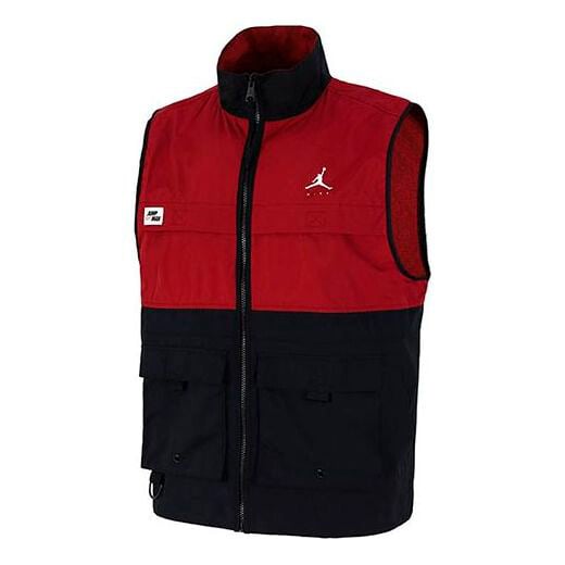 

Жилет Air Jordan Casual Alphabet Printing Zipper Splicing vest Red DC7305-677, красный