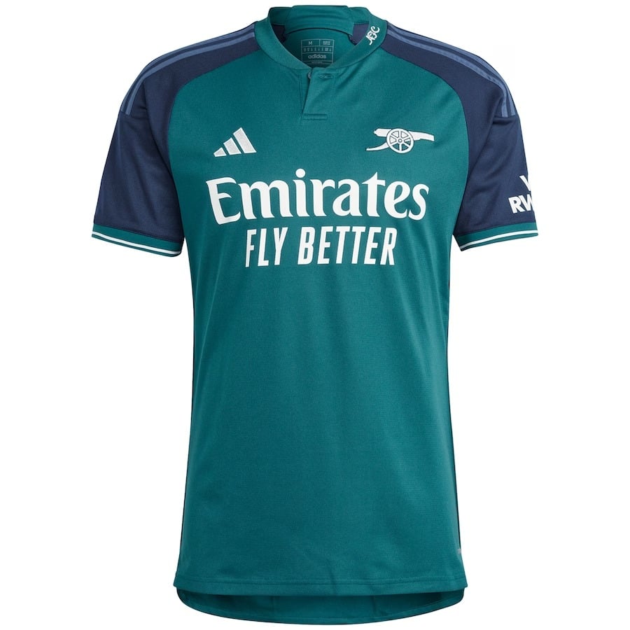 

Футболка Adidas Declan Rice Arsenal 2023/24 Third Replica Player, зеленый