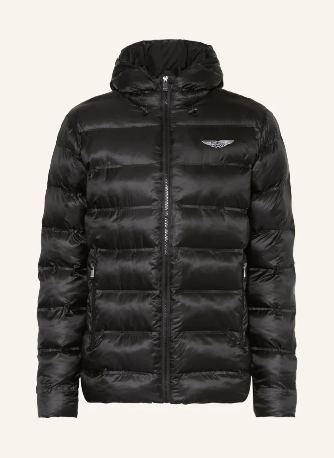 

Стеганая куртка Hackett London, черный