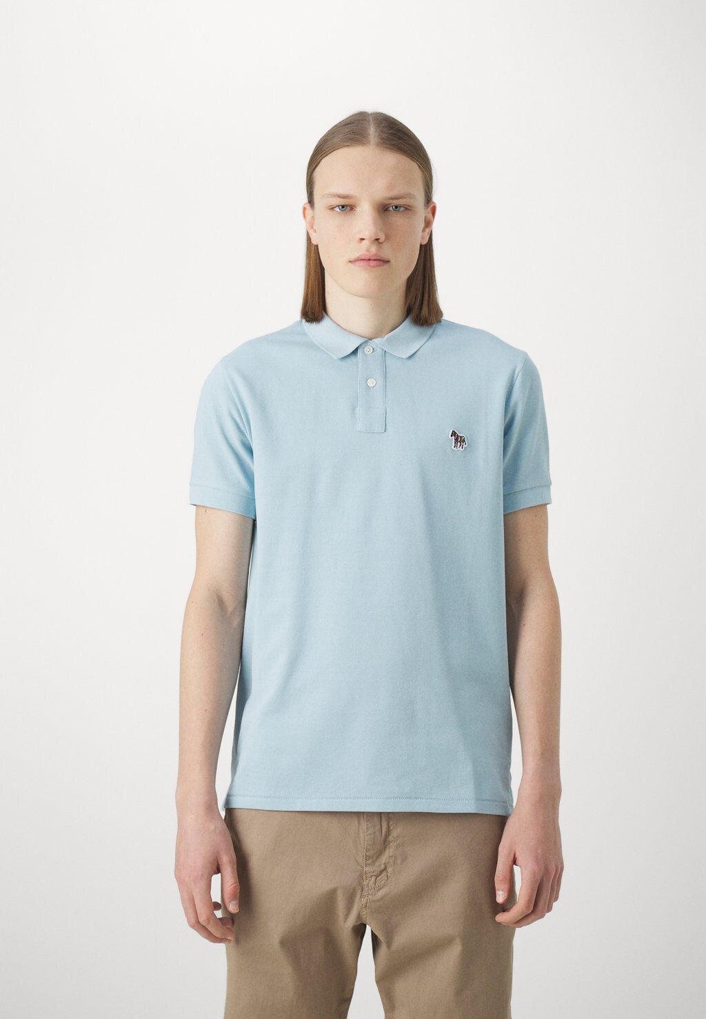 

Рубашка-поло MENS SLIM FIT ZEBRA PS Paul Smith, цвет light blue