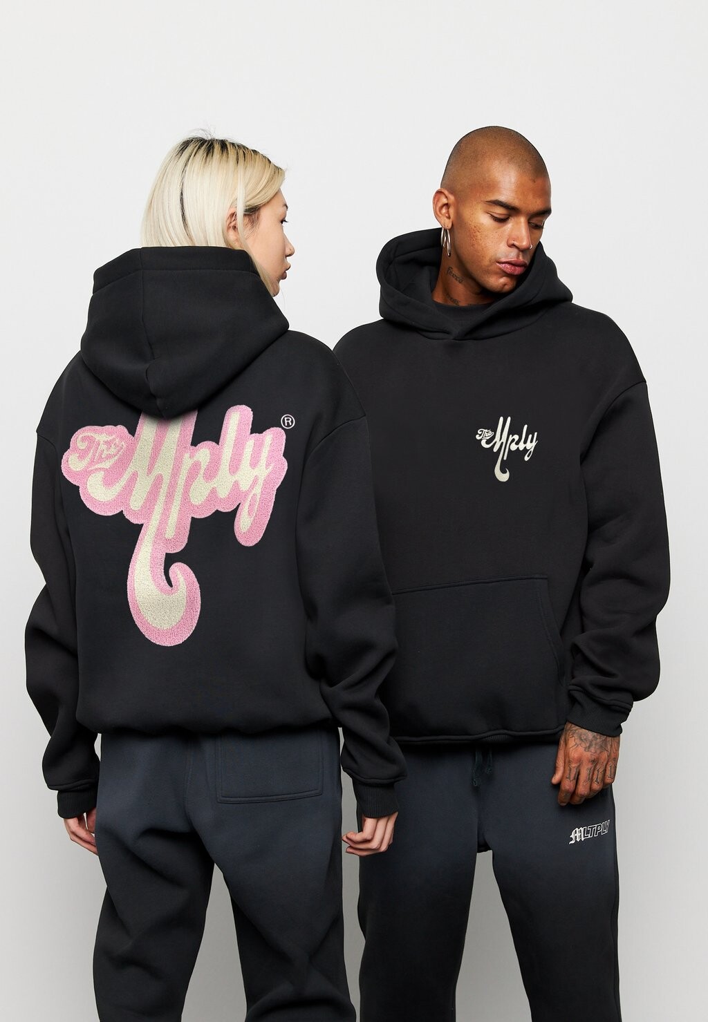 

Толстовка Oversize The Mply Multiply Apparel, цвет black soda washed