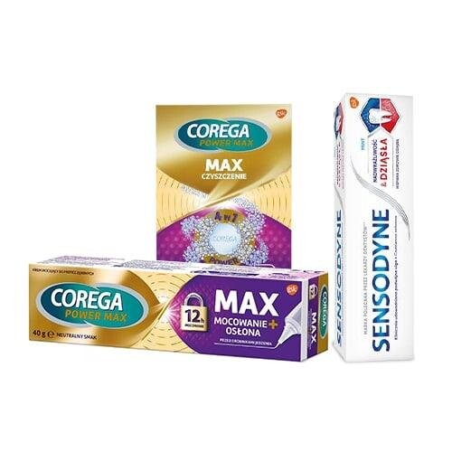 

Набор косметики, 3 шт. Corega Max + Sensodyne