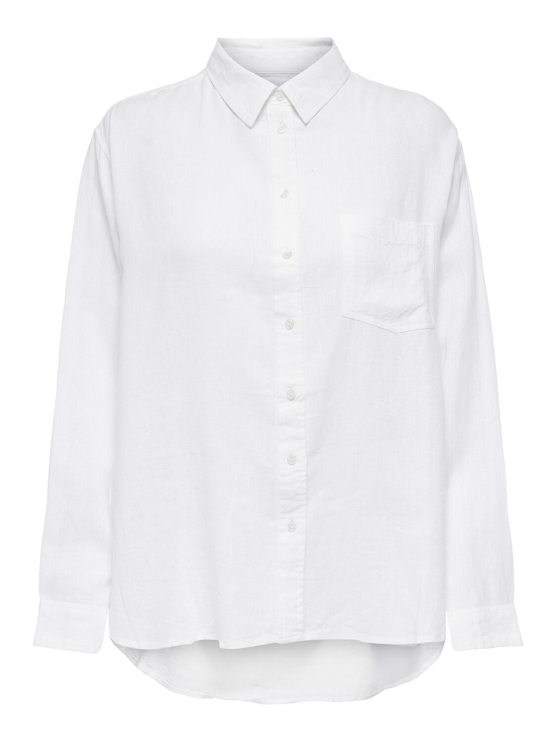 

Блуза ONLY Oversized Basic Hemd Leinen Business Shirt ONLTOKYO, белый