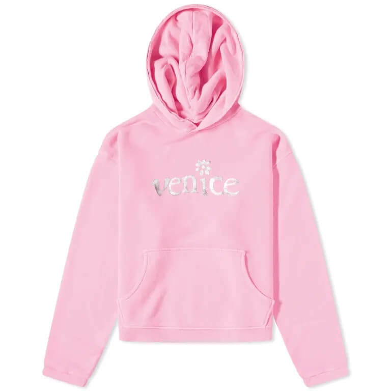 

Толстовка Erl Unisex Silver Printed Venice, розовый