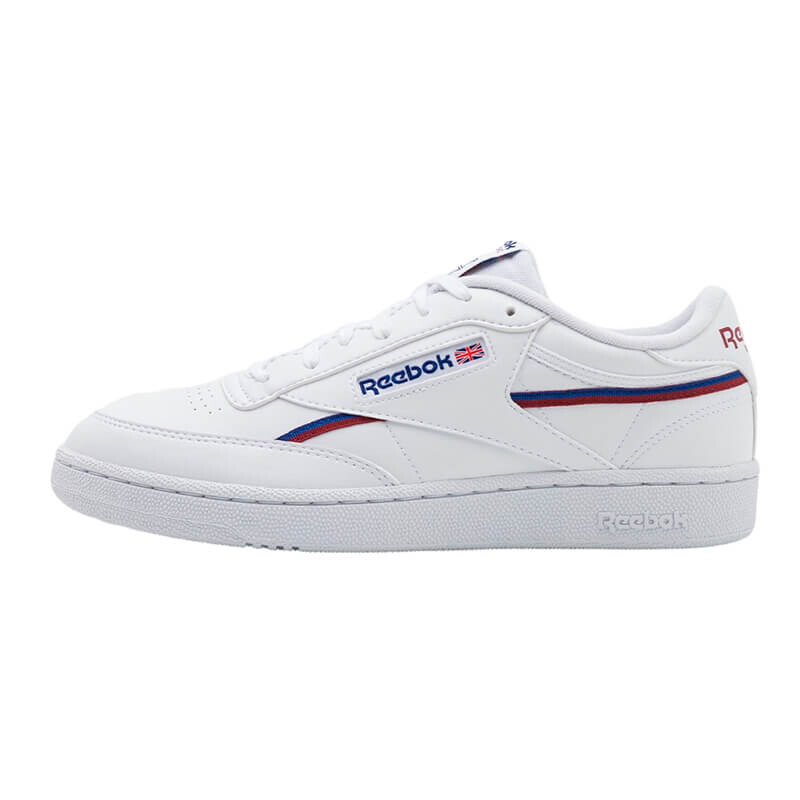 

Кроссовки Reebok Classic Club C 85 Vegan, белый/синий/бордовый