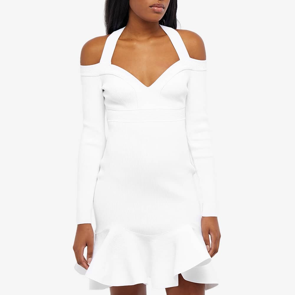 

Платье Alexander McQueen Ruffle Rib Mini Dress