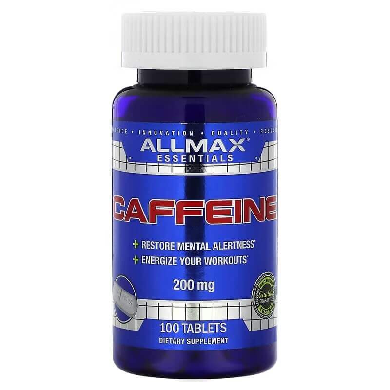 Кофеин ALLMAX 200 мг, 100 таблеток allmax nutrition кофеин 200 мг 100 таблеток